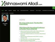 Tablet Screenshot of krishnaswami-alladi.com